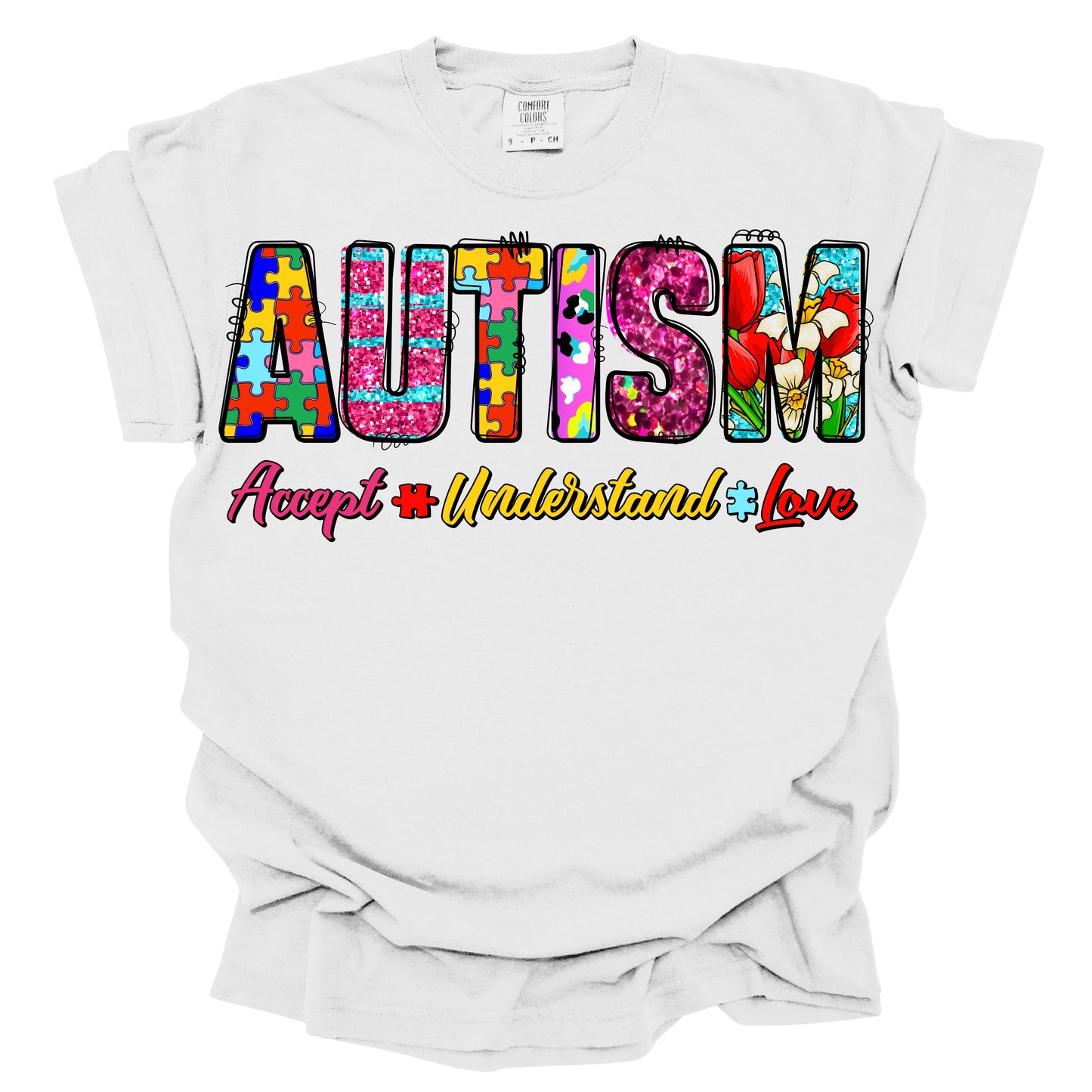 Autism Accept Understand and Love DTF TRANSFER