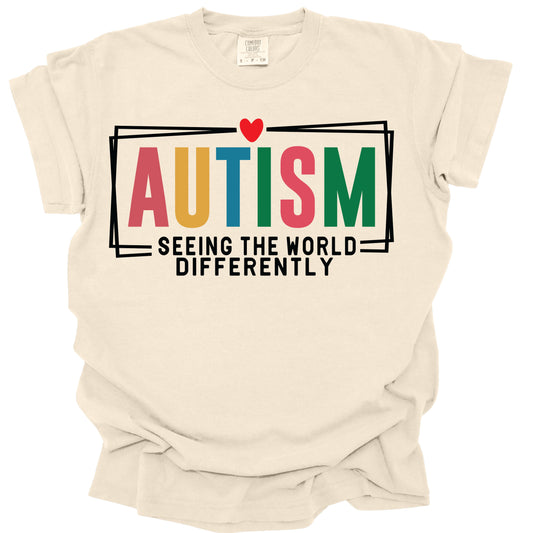 Autism Seeing the world differently      DTF TRANSFER