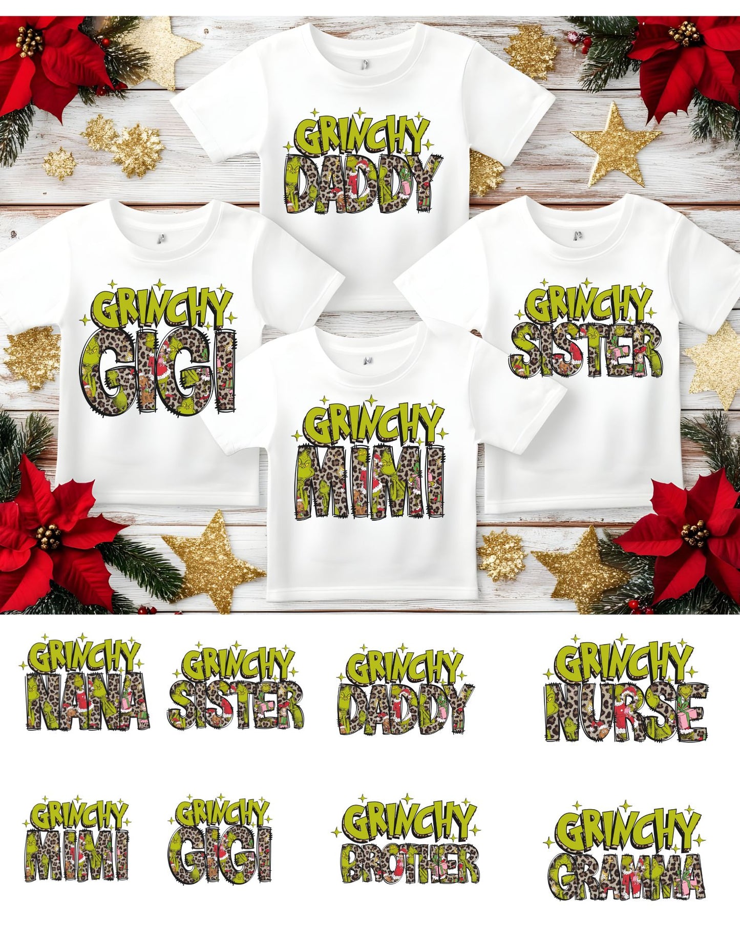 Grinchy Family Christmas Shirts